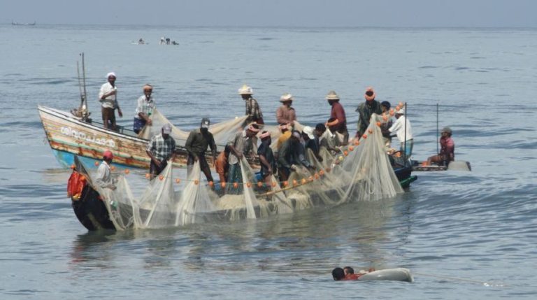 Fishing in Arabian sea by local fishermen