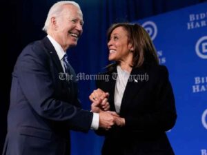 Kamala Harris Thanks Biden in Surprise Speech on Day 1 of Democratic Event - (Video)