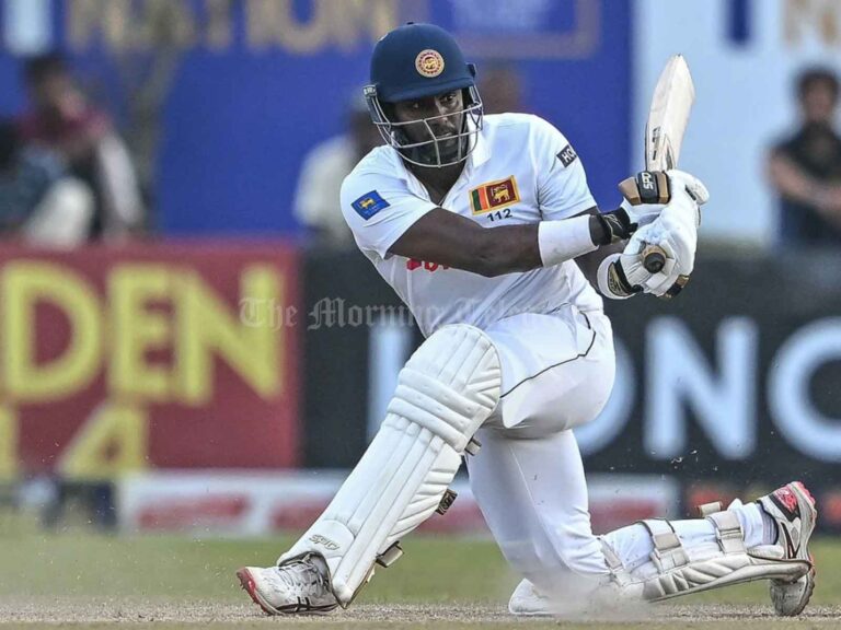 Mathews, Dhananjaya Steer Sri Lanka to 202-Run Lead Before Rest Day