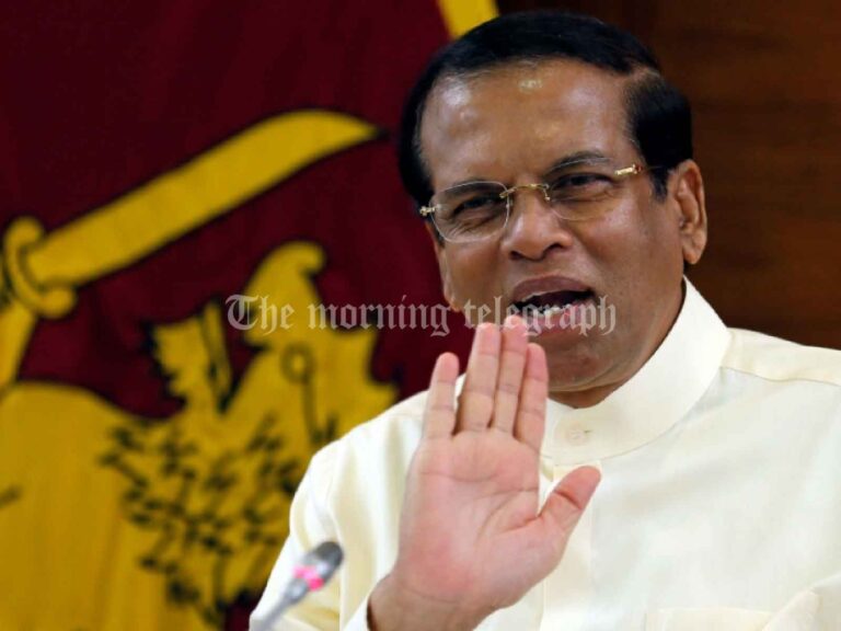 "I'm Out of the Running, But Still in the Game" - Sirisena