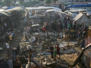 Horror Unfolds as Israeli Strike Ignites Fire at Gaza Hospital Tent Camp - Video