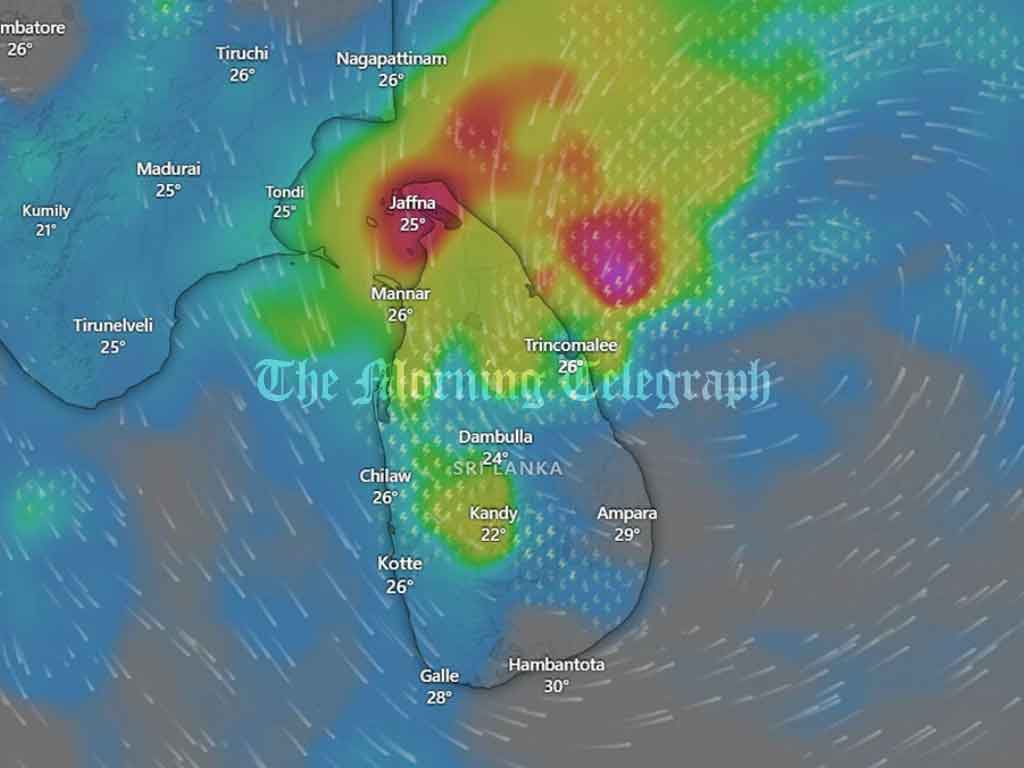 Cyclone Approaches Mullaitivu, Severe Flooding and Traffic Disruptions Lead to Mass Evacuations