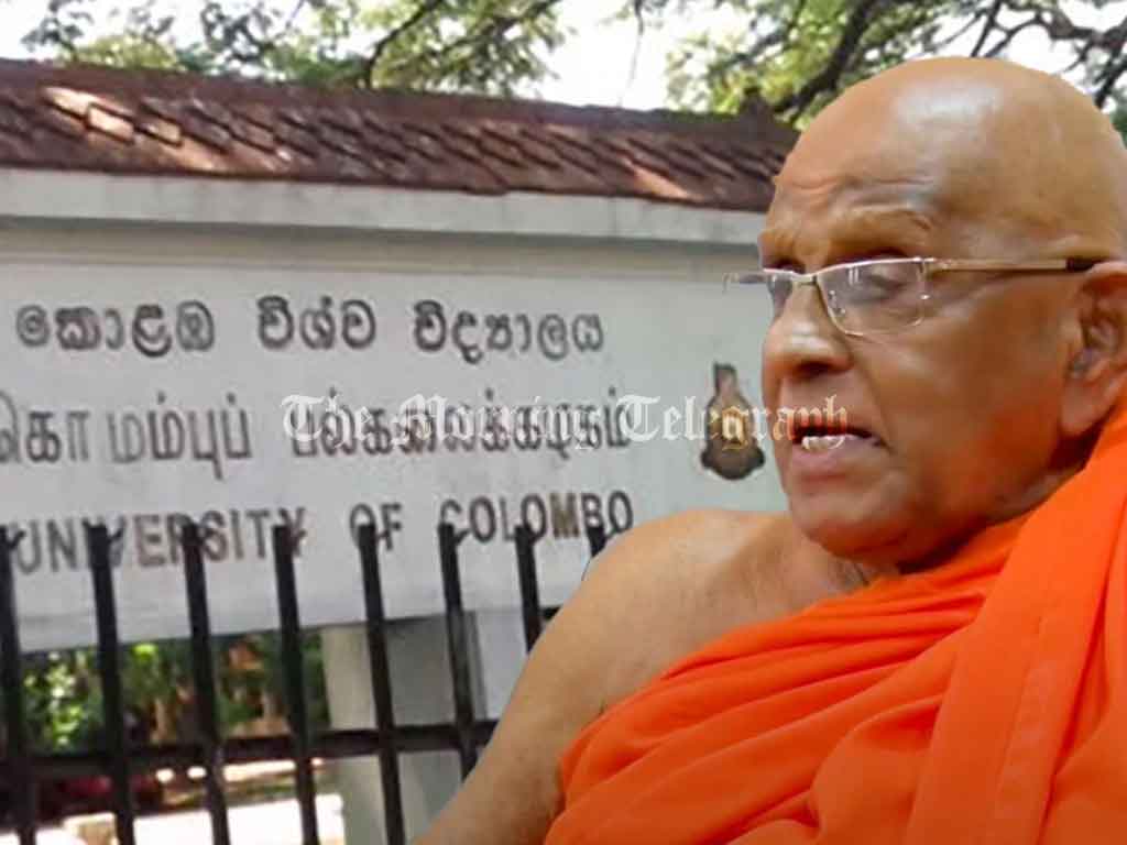 UOC Students Demand the Removal of Chancellor Muruththettuwe Thero