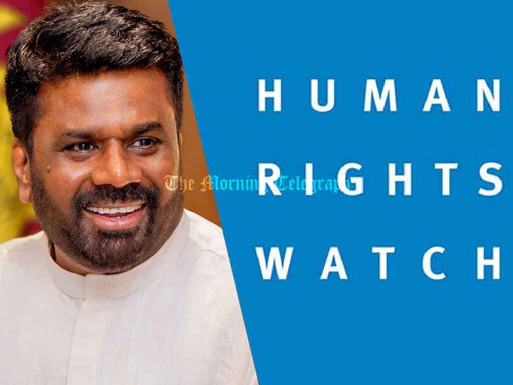 President Anura Should Be Held Accountable for Wartime Human Rights Abuses, Human Rights Watch States