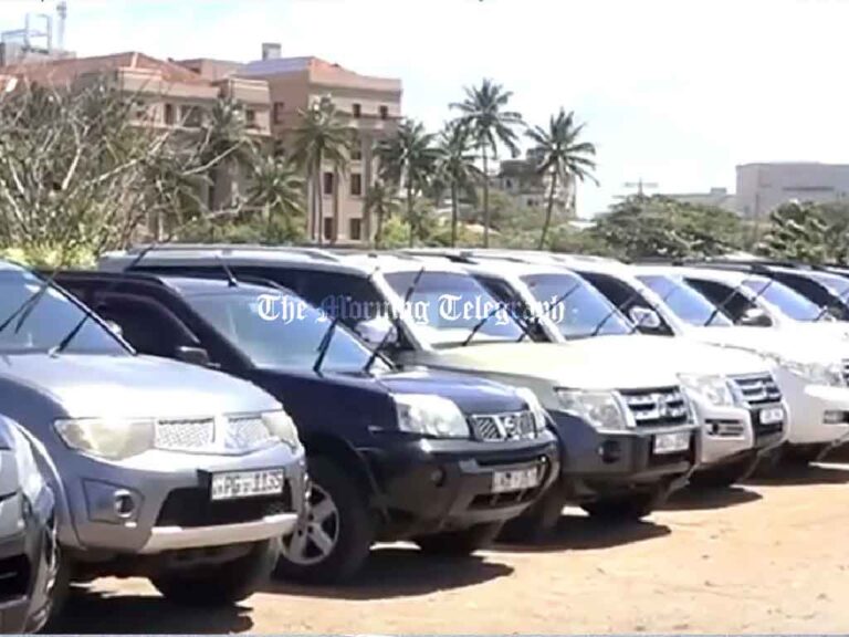 Vehicles Displayed at Galle Face Distributed Among NPP MPs?