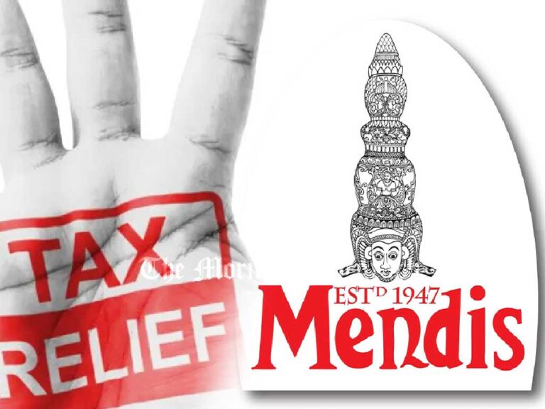 Govt Grants Rs. 100 Billion Tax Relief to Aloysius's Mendis Company