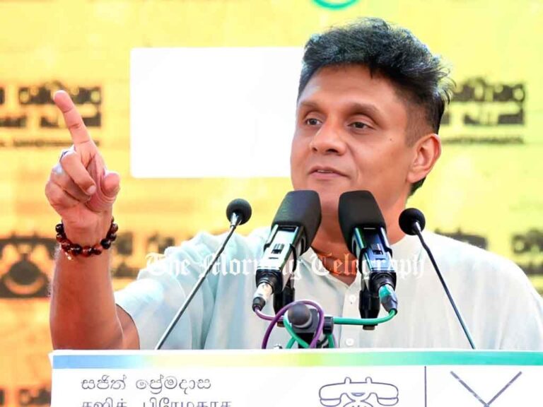 Sajith Criticizes Govt Over Fuel Crisis, Calls for a New Mandate