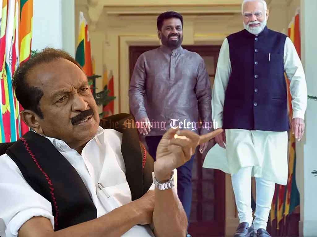 Vaiko Condemns Agreements Signed by Modi in Sri Lanka