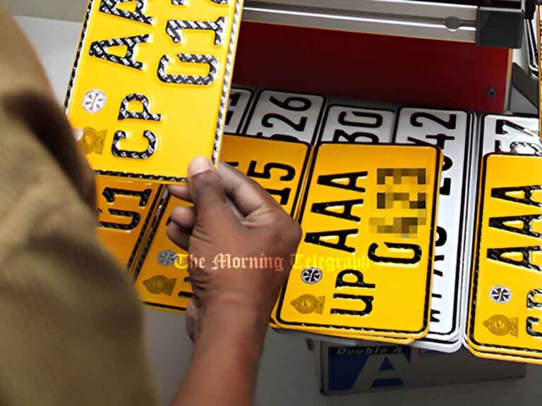 Security Features Removed from Vehicle Number Plates Raises Alarm