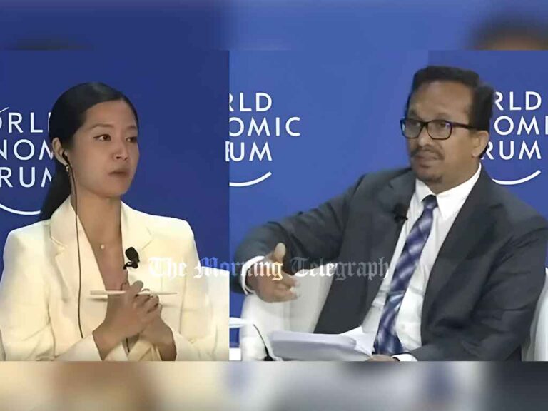 Minister Handun Trolled for English Speech Blunder at World Economic Forum