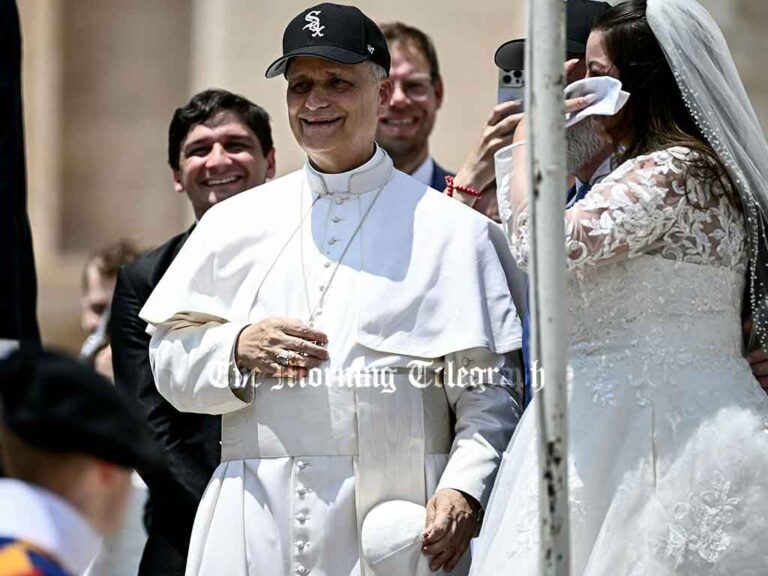 "Pope Leo Rocks Black Sox Cap at Vatican, Internet Can’t Handle It"