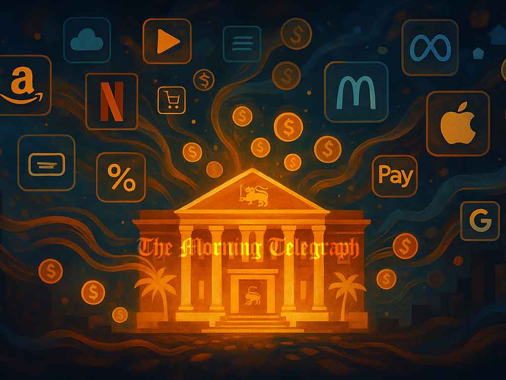 Sri Lanka Orders Foreign Digital Giants to Pay 18% VAT Above Rs. 60 Million Threshold