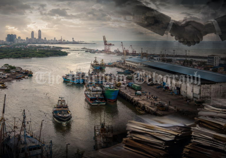 Modara Fisheries Harbour in Colombo linked to a long-running corruption case over state-owned waterfront land