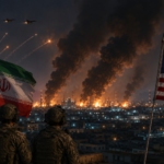 US strikes on Iran target IRGC facilities as smoke rises following explosions in the northwestern province of Zanjan.