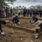Chemmani mass grave excavation site in Jaffna where 478 sets of human remains have been identified