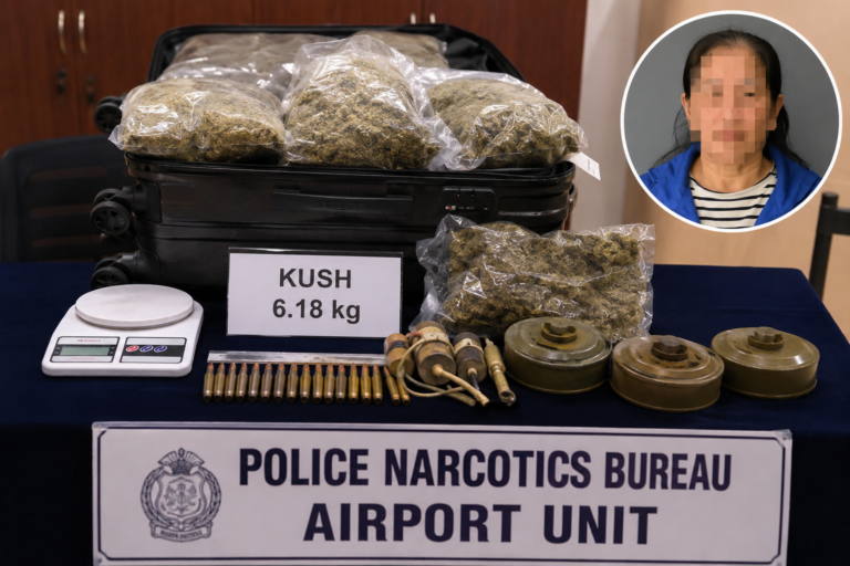 Police evidence linked to the Kush smuggling arrest at Bandaranaike International Airport