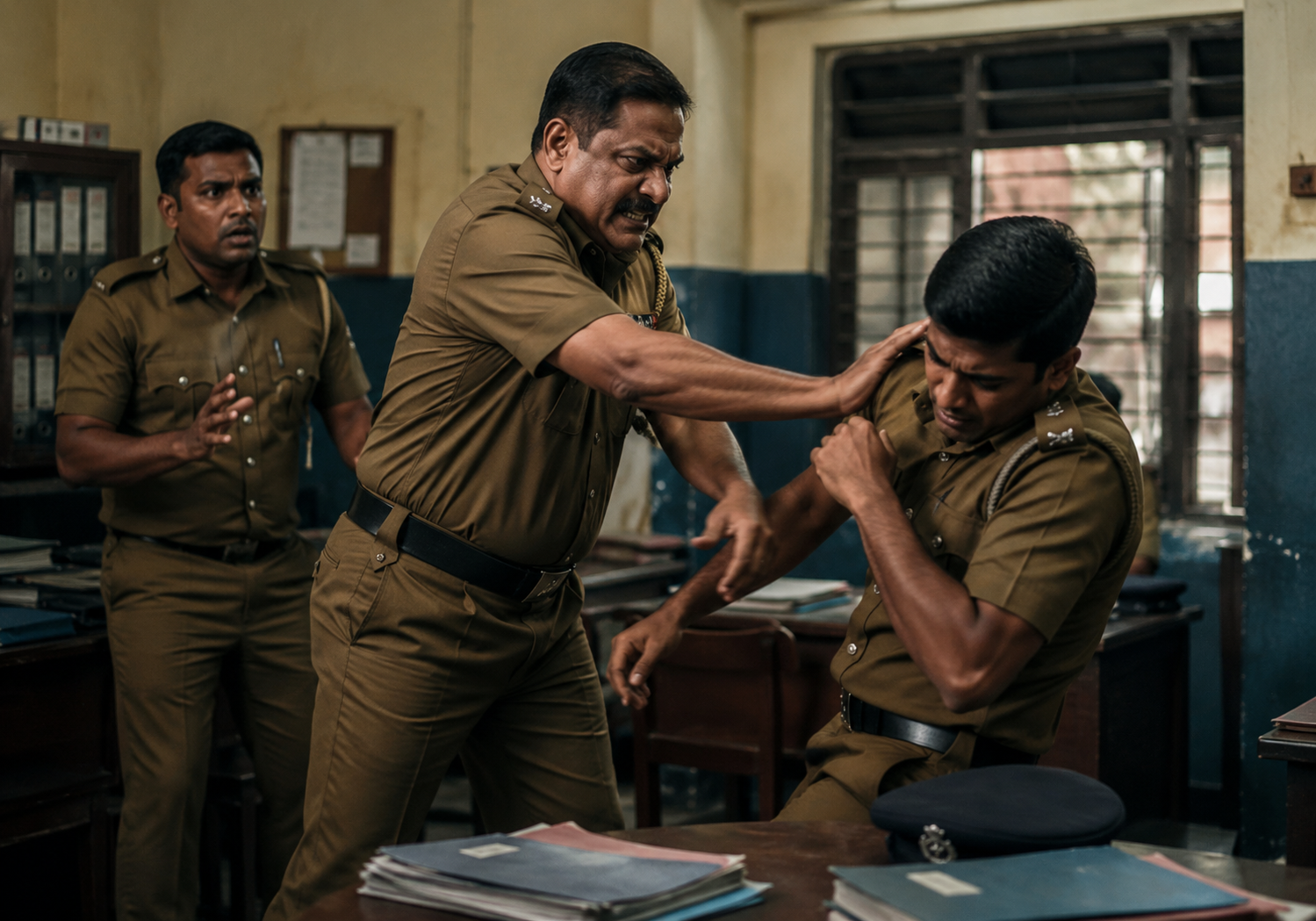 Former police chief sentenced in the Katana OIC assault case at the Negombo Magistrate’s Court