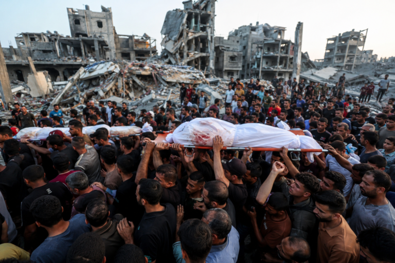 Gaza ceasefire violations intensify after deadly Israeli strikes on a funeral and residential areas