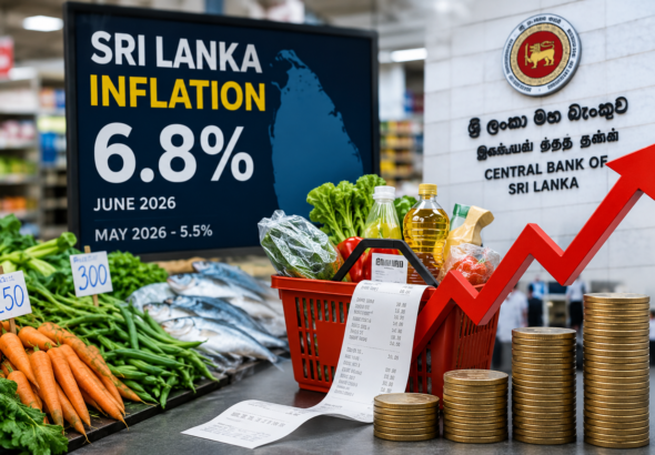 Sri Lanka inflation pressures represented by rising food, vegetable, fish, fuel and electricity costs