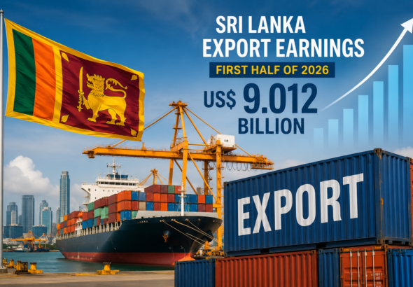 Sri Lanka export earnings 2026 surpass US$9 billion during a record first-half performance
