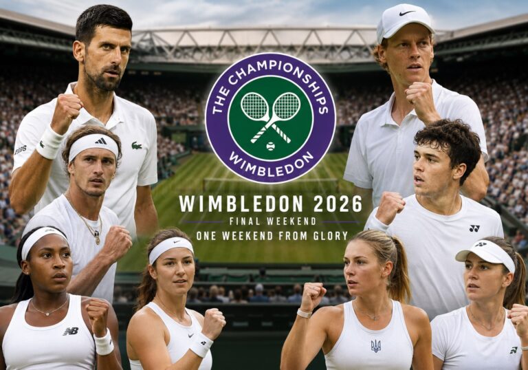 Wimbledon 2026 final weekend contenders preparing for dramatic semi-finals at the All England Club