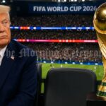 Donald Trump World Cup silence shown through an empty stadium seat and global football crowd backdrop