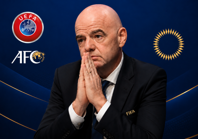 Gianni Infantino open letter controversy involving UEFA, AFC and CONCACAF criticism of FIFA leadership