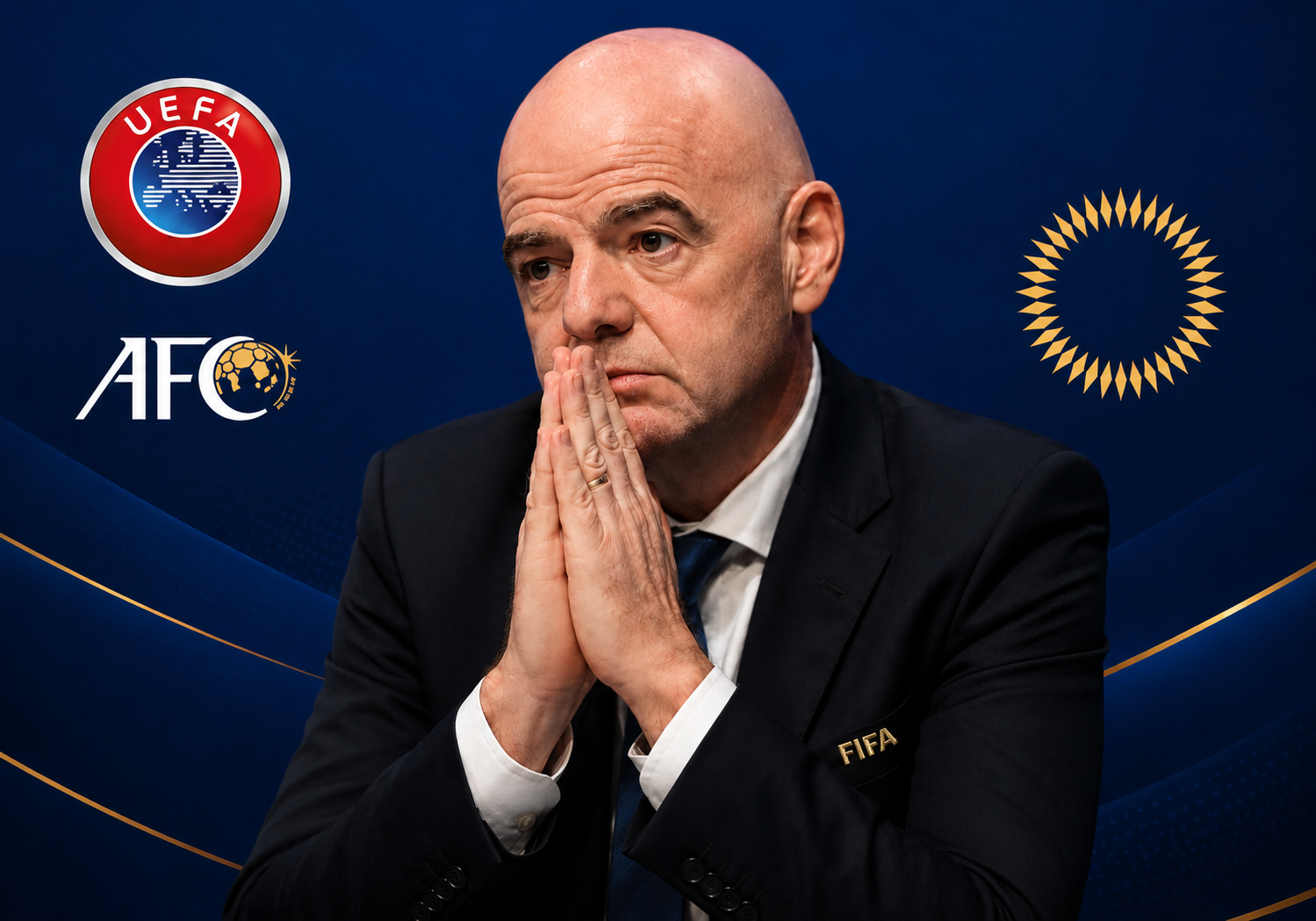 Gianni Infantino open letter controversy involving UEFA, AFC and CONCACAF criticism of FIFA leadership