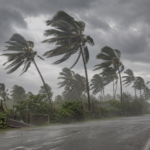 Sri Lanka strong winds during active south-west monsoon conditions under an Amber weather advisory