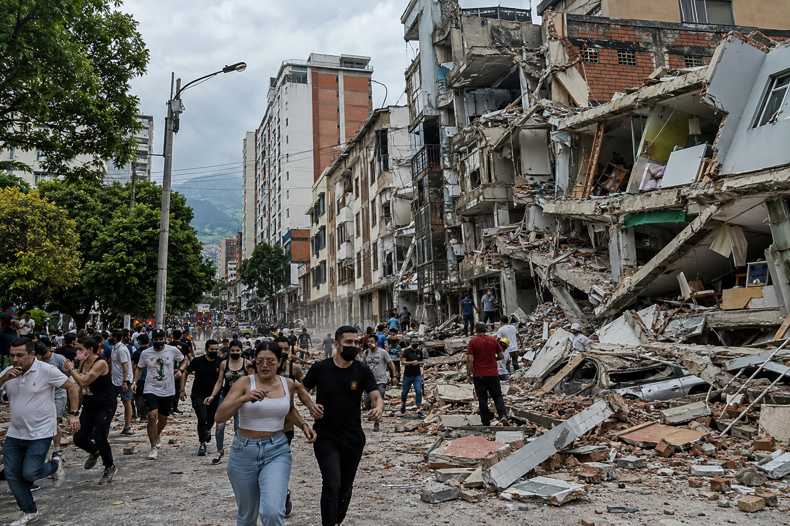 Colombia earthquake damage after the magnitude 7.4 quake struck western Colombia
