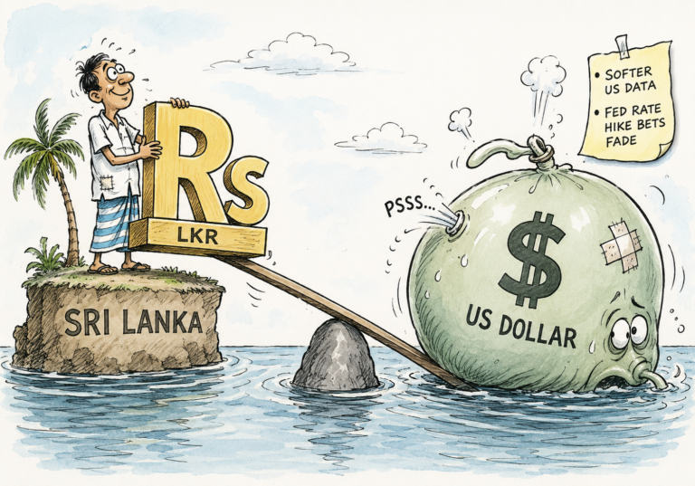 US dollar weakness supporting the Sri Lankan rupee as global currency markets react to softer US economic data