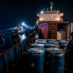 Indonesia meth seizure involving a cargo ship carrying 2.6 tons of liquid methamphetamine off Riau