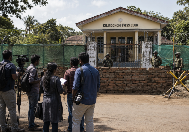 Kilinochchi Press Club property that remains under military occupation despite repeated requests from local journalists
