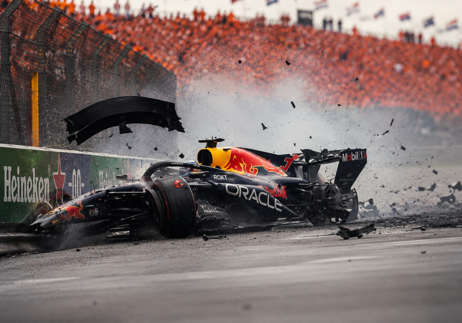 Verstappen’s Zandvoort Farewell Ends in Huge Crash