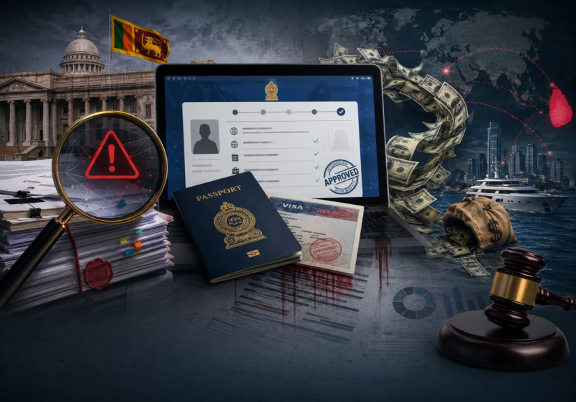 VFS visa scandal audit exposing revenue losses and offshore visa collections in Sri Lanka