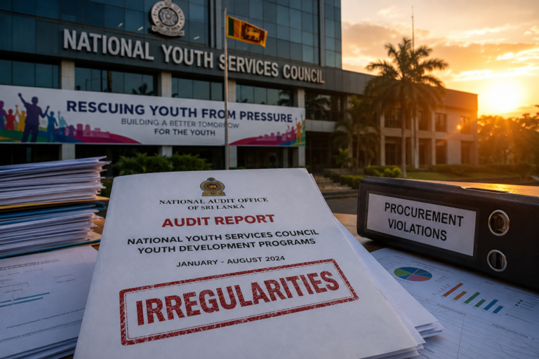 National Youth Services Council audit into youth relief spending and procurement failures in Sri Lanka