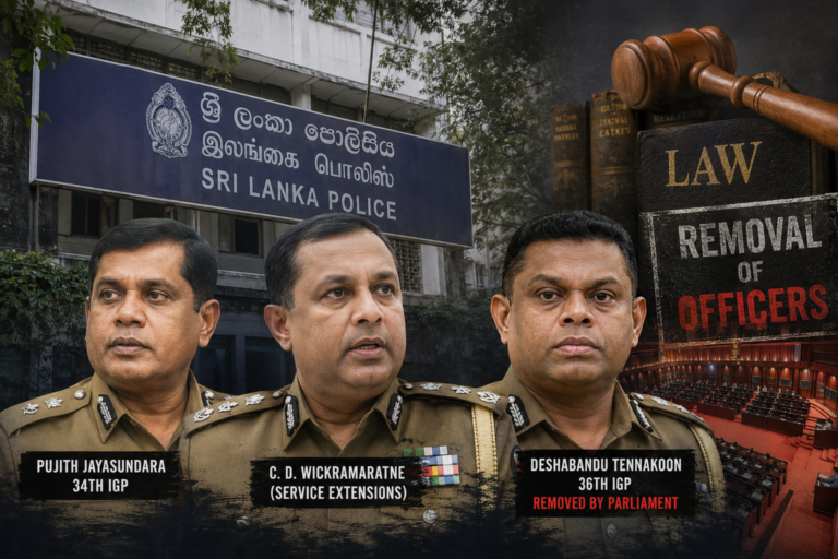Three controversial police chiefs at the centre of the Sri Lanka police crisis and institutional clashes.