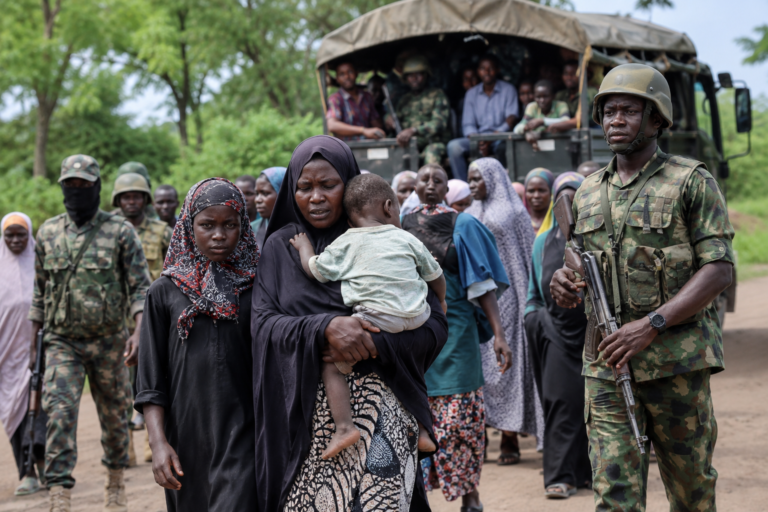 Nigerian security personnel involved in the Nigeria hostage rescue operation