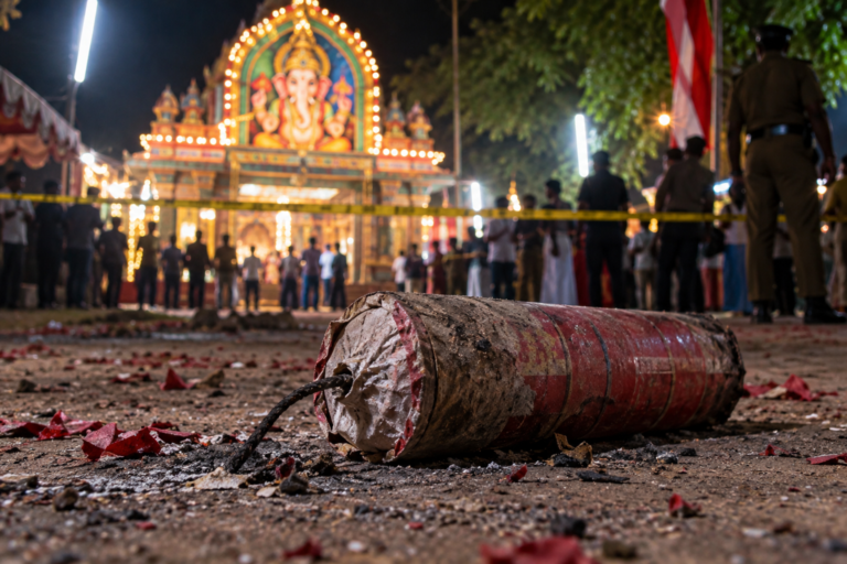 Batticaloa firecracker explosion at temple festival in Kiran