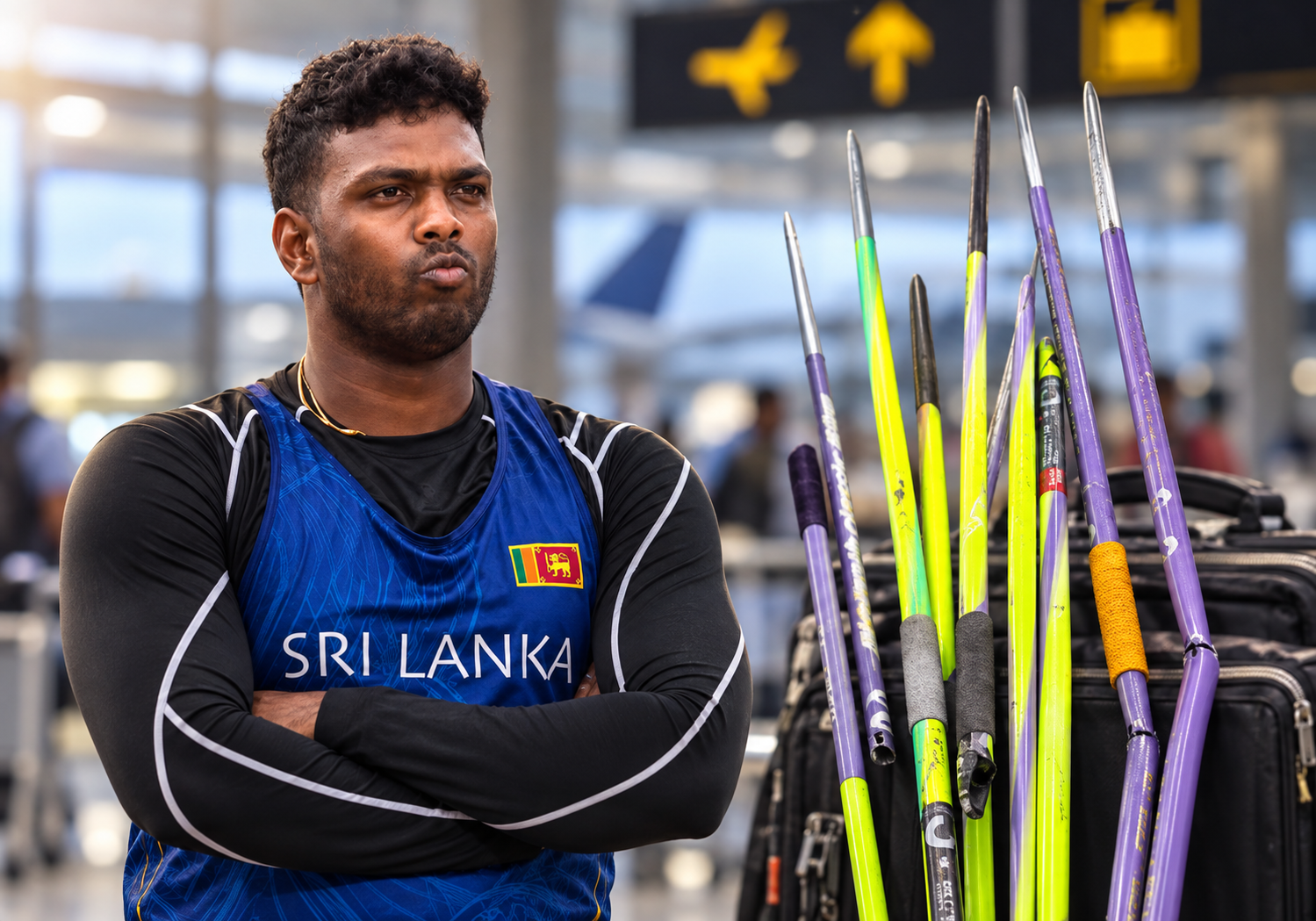Rumesh Tharanga’s Rs. 2 Million Javelins Damaged on Flight Home