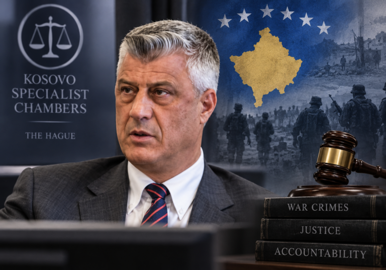Hashim Thaçi war crimes verdict at the Kosovo Specialist Chambers in The Hague