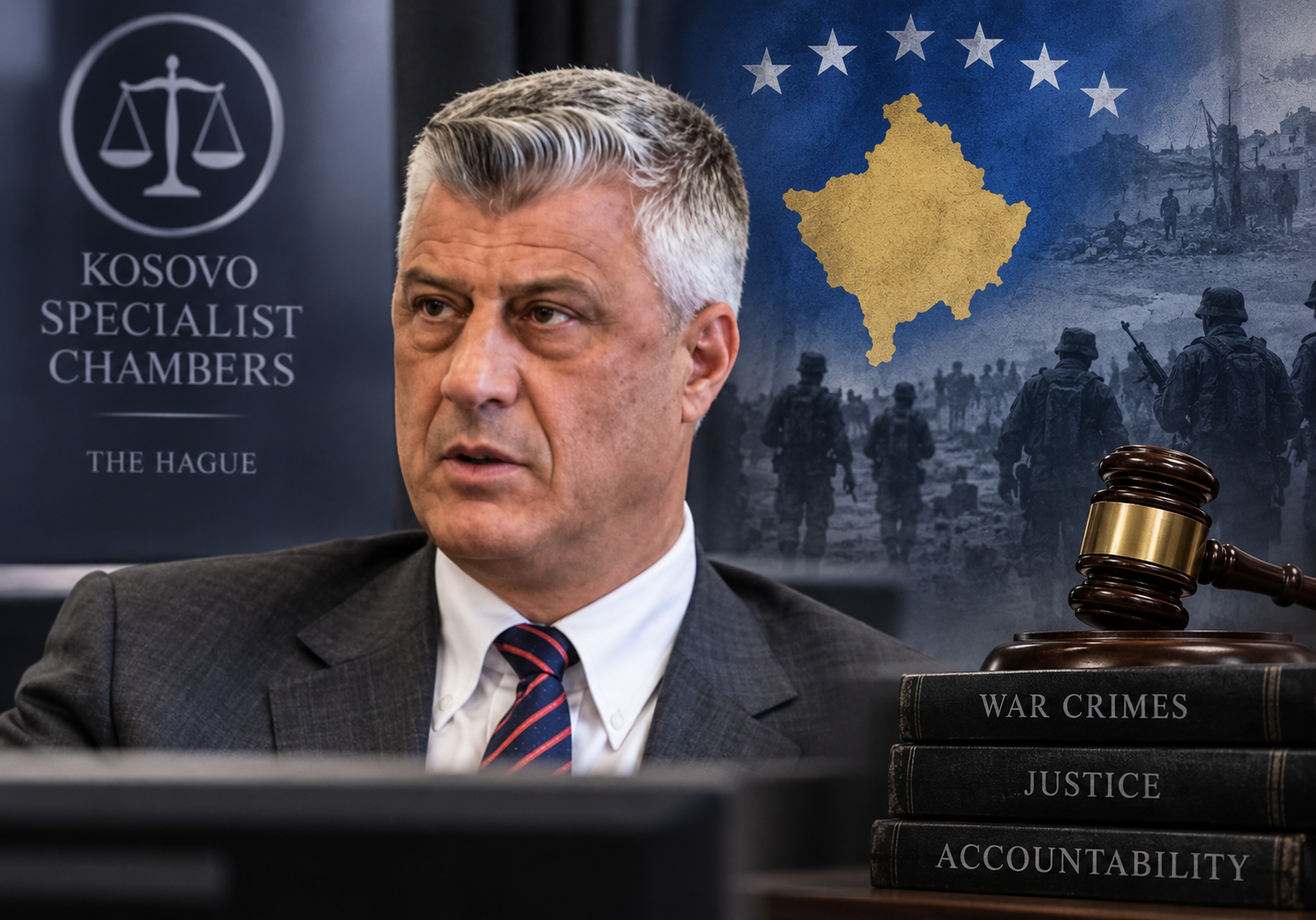 Hashim Thaçi war crimes verdict at the Kosovo Specialist Chambers in The Hague
