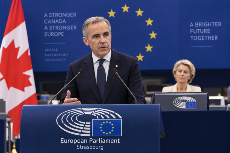 Carney Addresses European Parliament