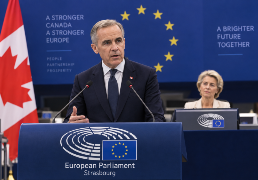 Carney Addresses European Parliament