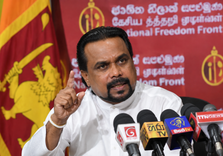 Former Minister Wimal Weerawansa, whose rally remarks are under investigation following a court order