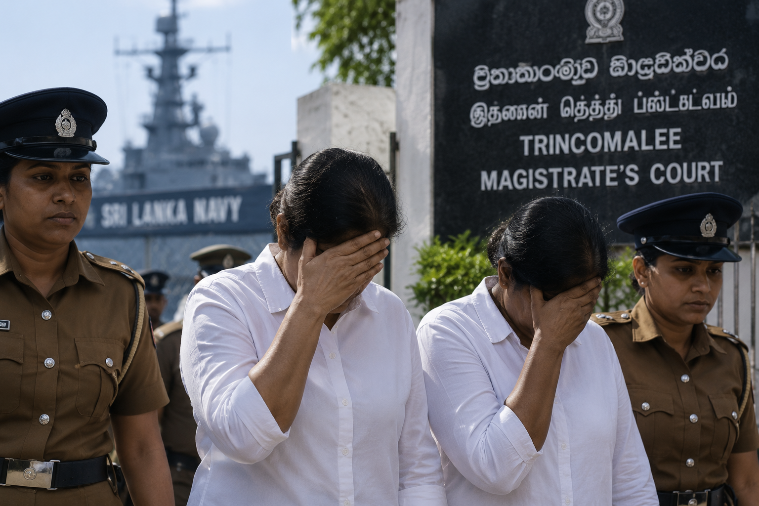 Two former female Navy officers remanded in connection with a 2008 Trincomalee investigation