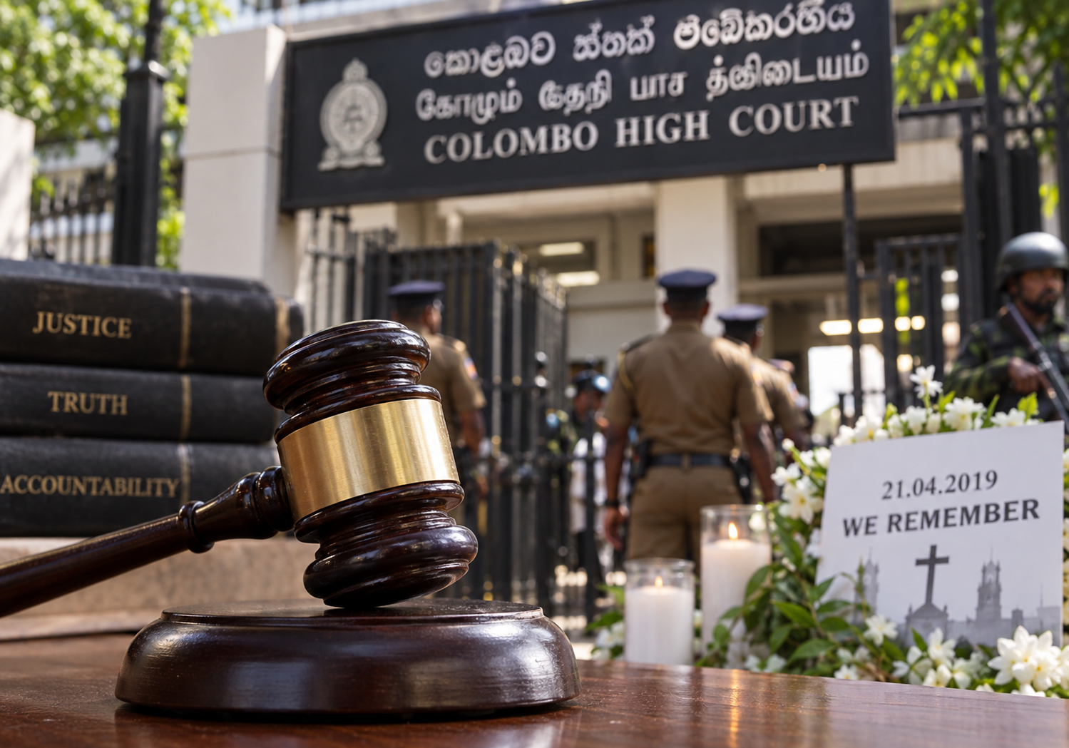 Court proceedings linked to the Easter Sunday attacks verdict in Sri Lanka.