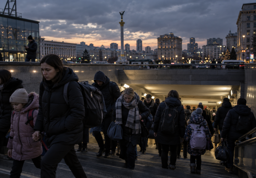 Kyiv air raid alerts intensify as residents shelter during sustained Russian drone and missile attacks