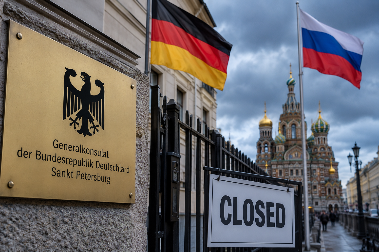 St Petersburg consulate at centre of escalating diplomatic tensions between Russia and Germany