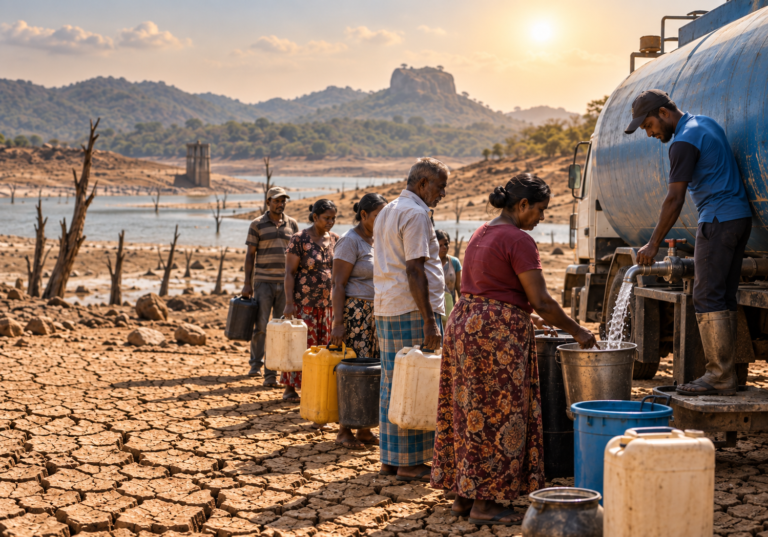 El Niño dry weather affecting communities and water supplies across Sri Lanka